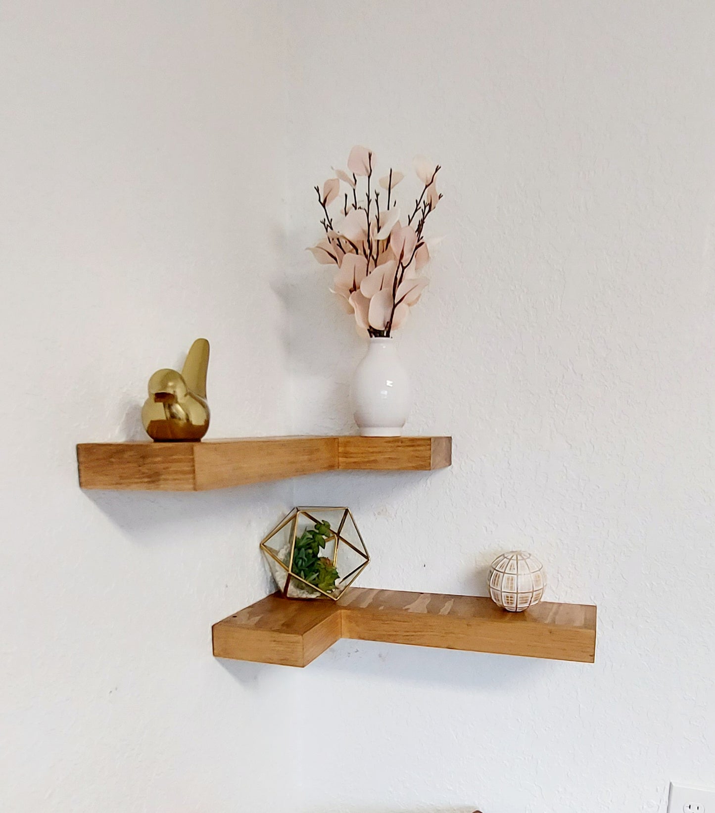 Floating Corner Shelves | Handcrafted in the USA