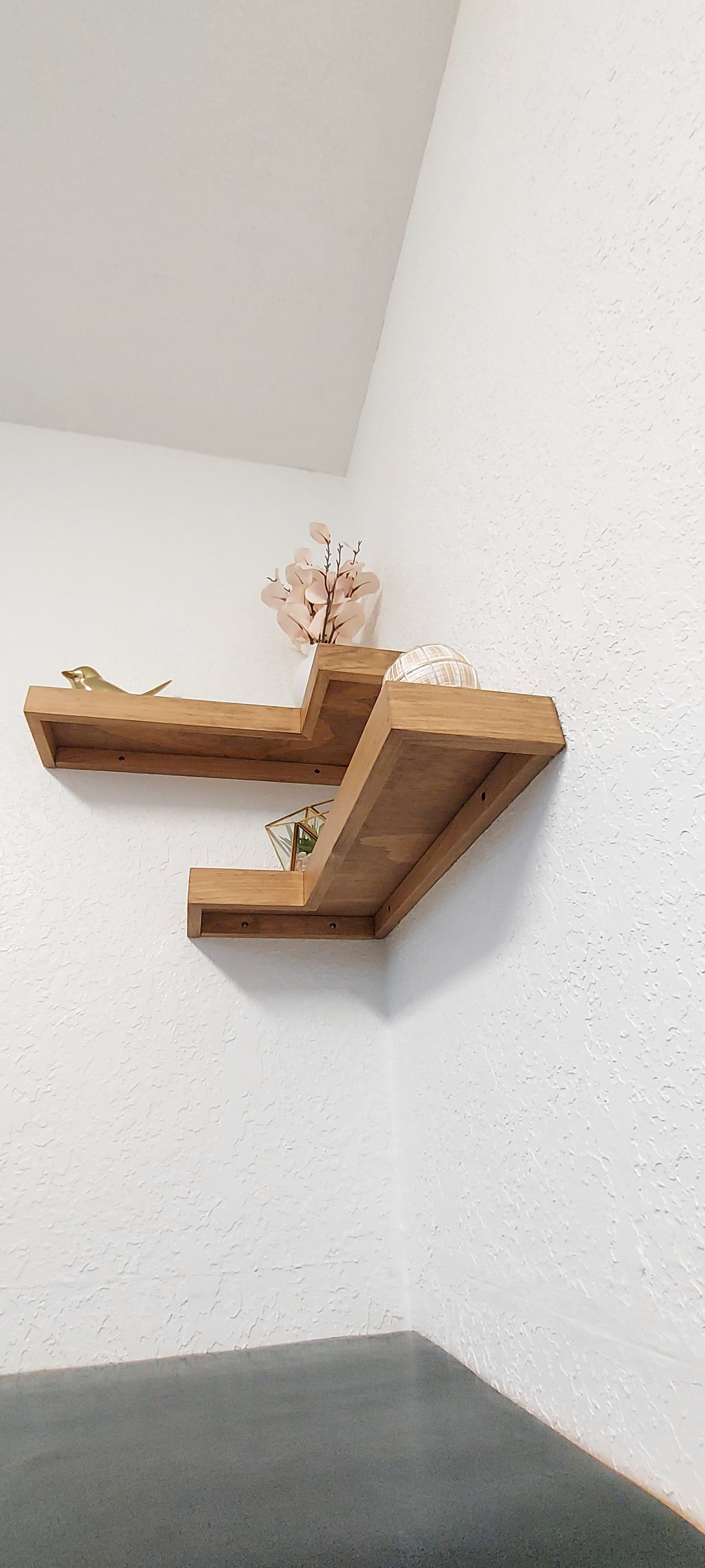 Floating Corner Shelves | Handcrafted in the USA