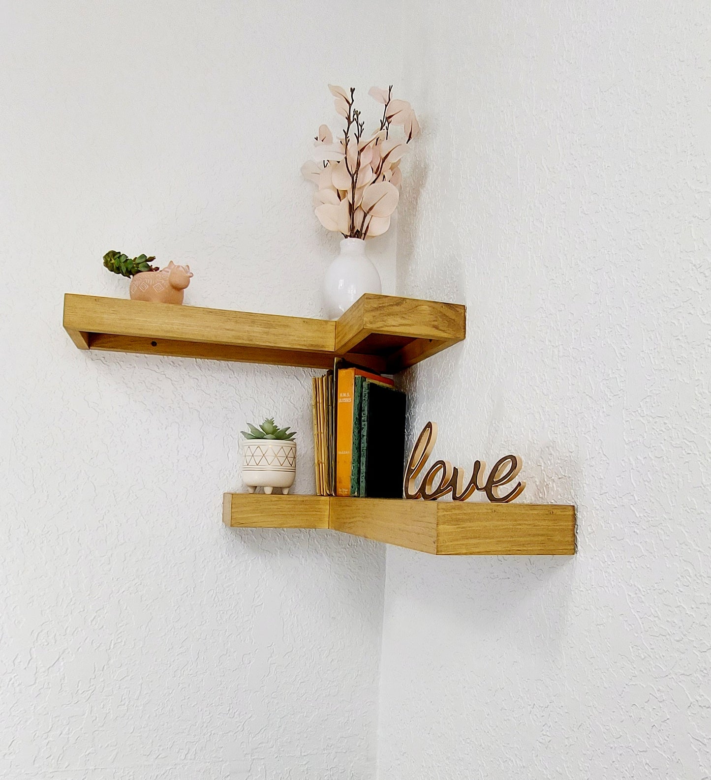 Floating Corner Shelves | Handcrafted in the USA