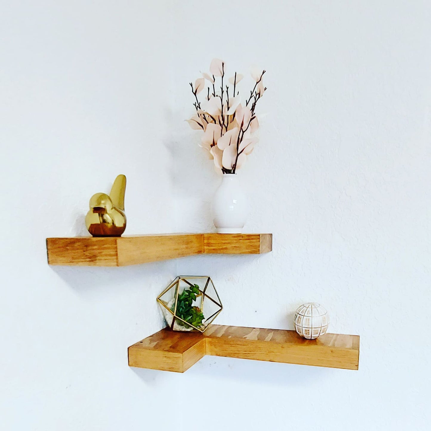 Floating Corner Shelves | Handcrafted in the USA