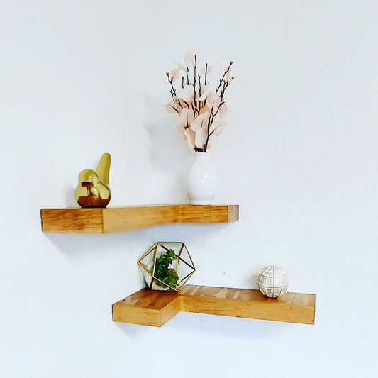 Floating Corner Shelves | Handcrafted in the USA