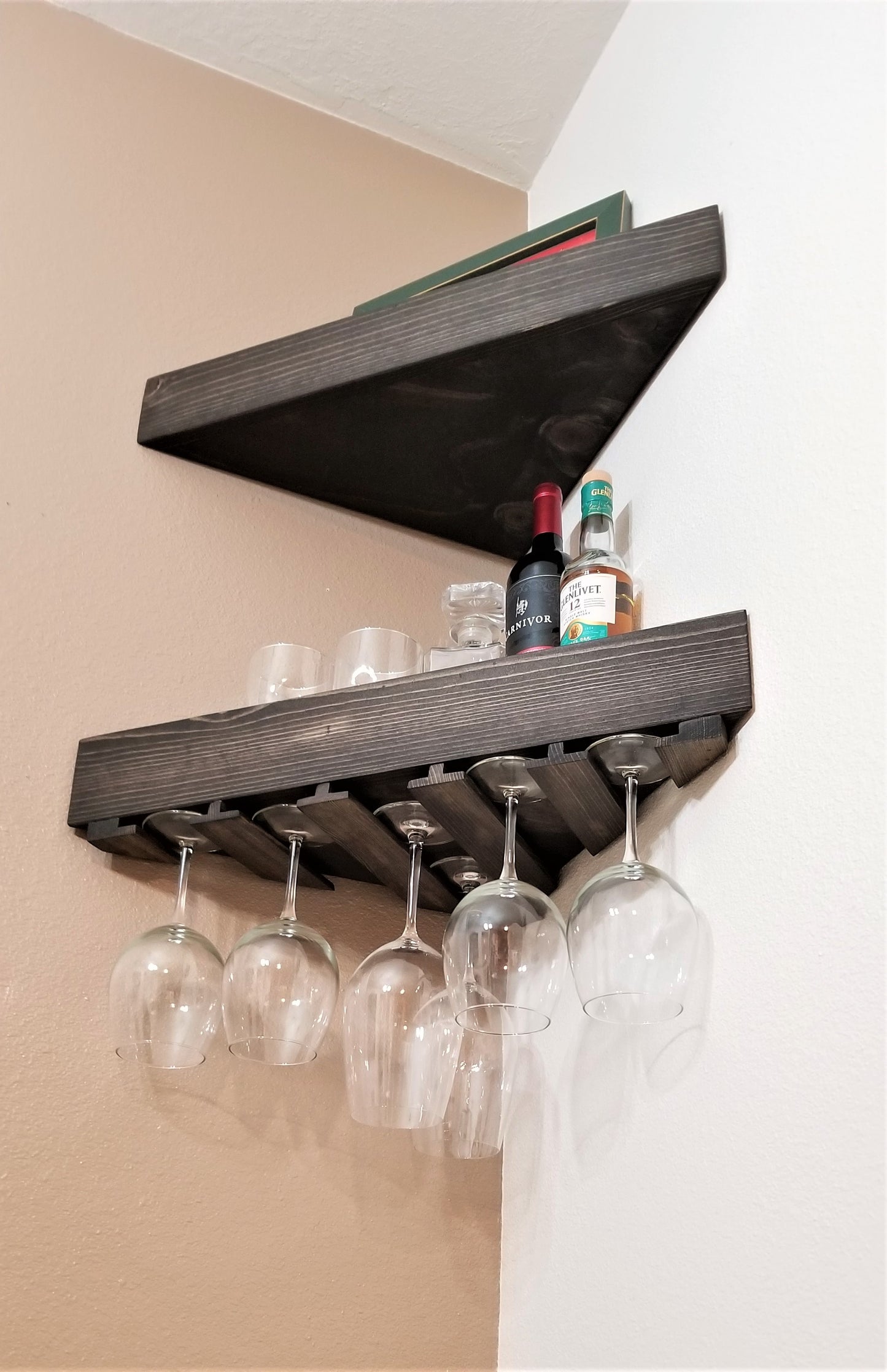 Standard Floating Wine Shelf | Handcrafted in the USA