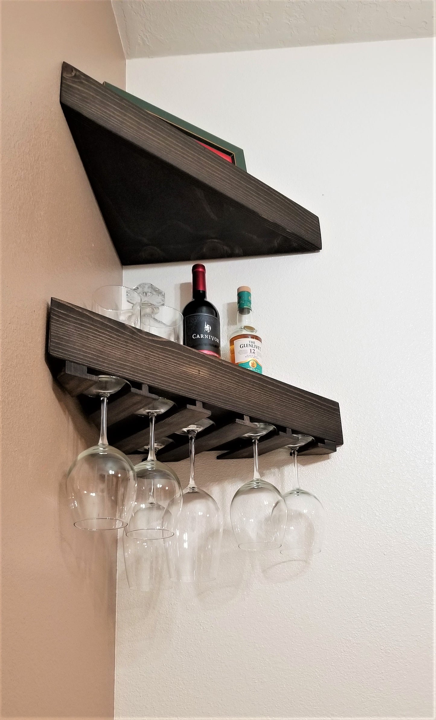 Standard Floating Wine Shelf | Handcrafted in the USA