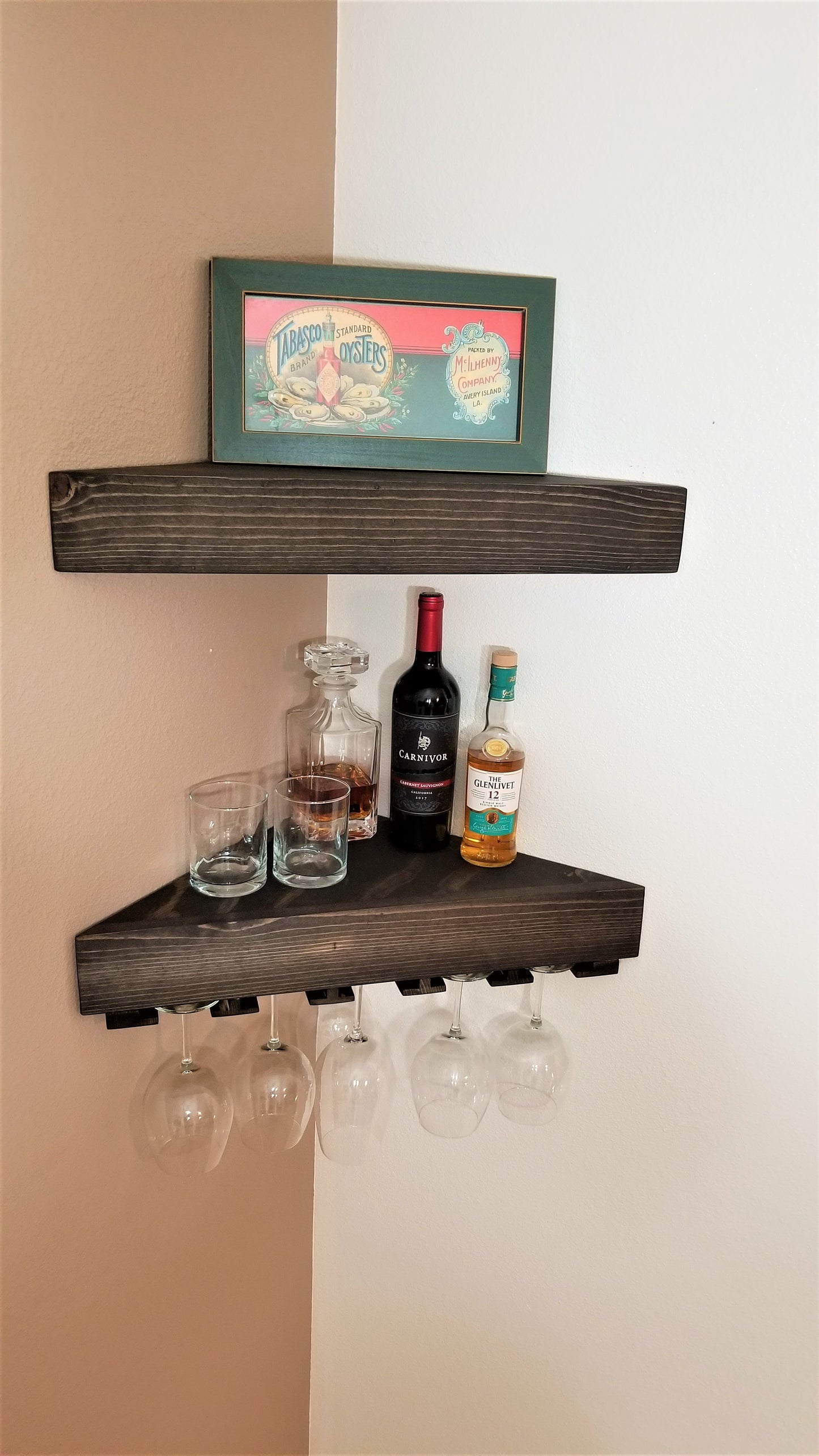 Standard Floating Wine Shelf | Handcrafted in the USA