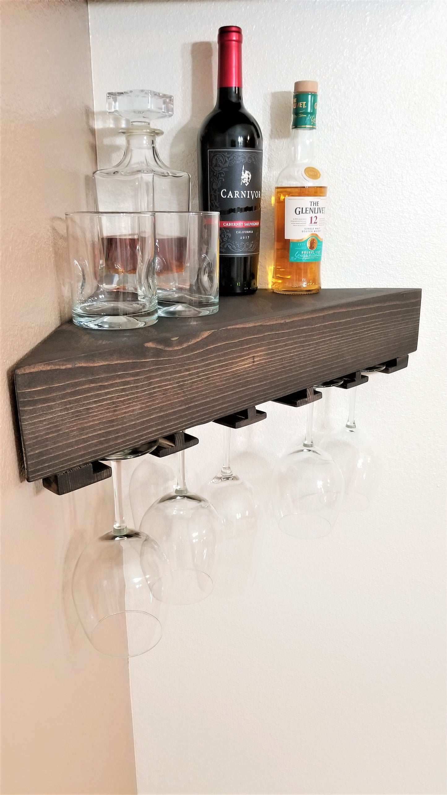 Standard Floating Wine Shelf | Handcrafted in the USA