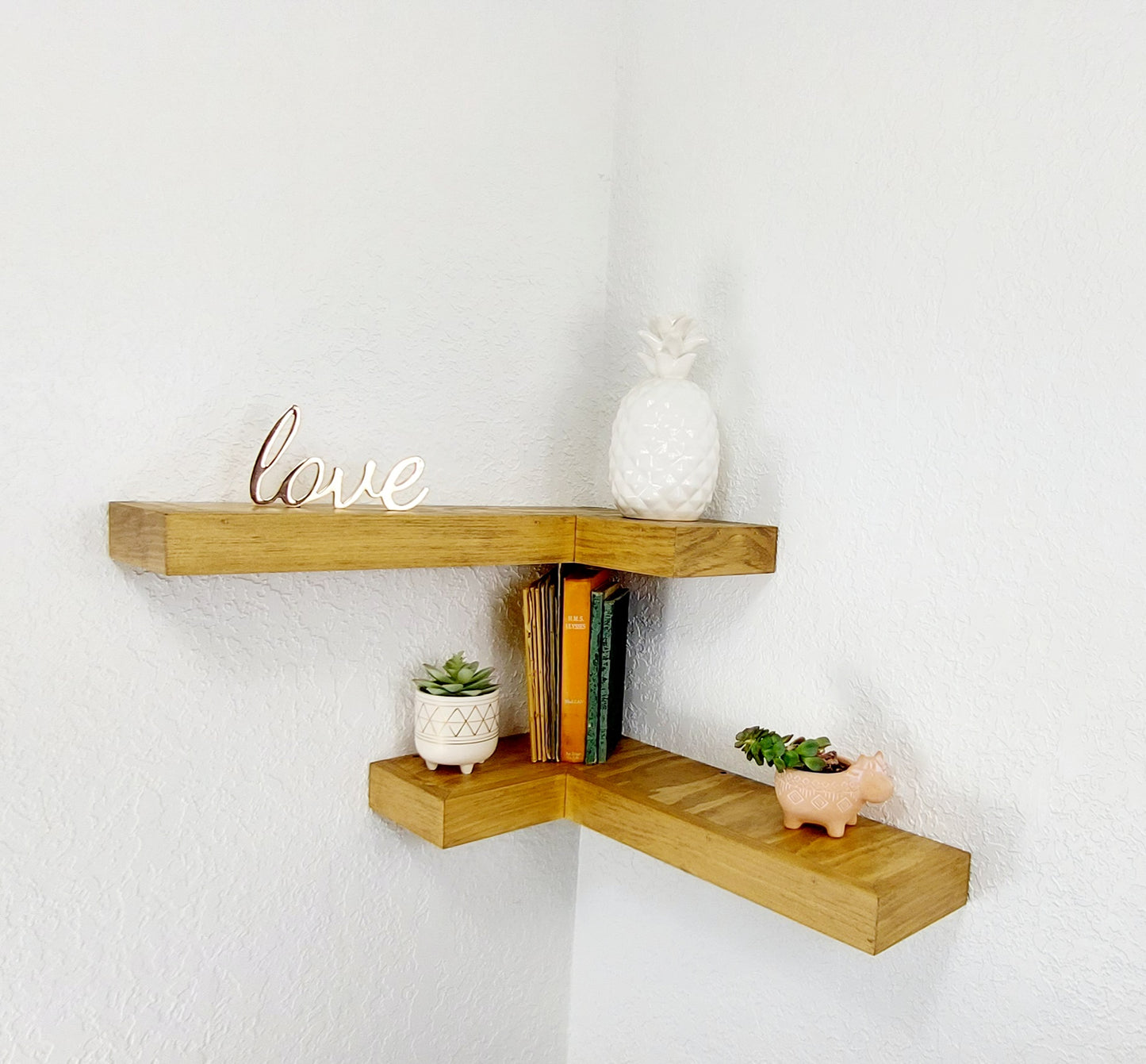 Floating Corner Shelves | Handcrafted in the USA