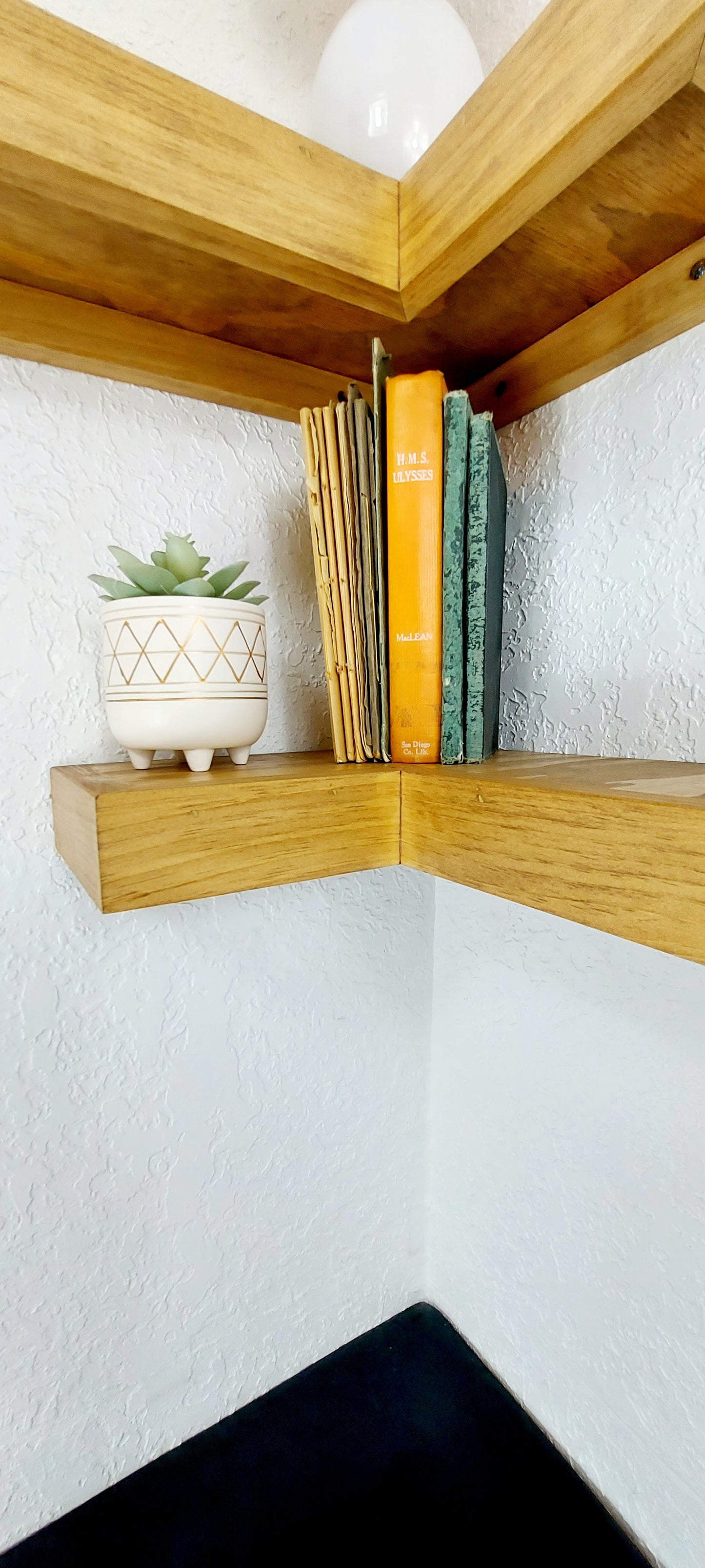 Floating Corner Shelves | Handcrafted in the USA