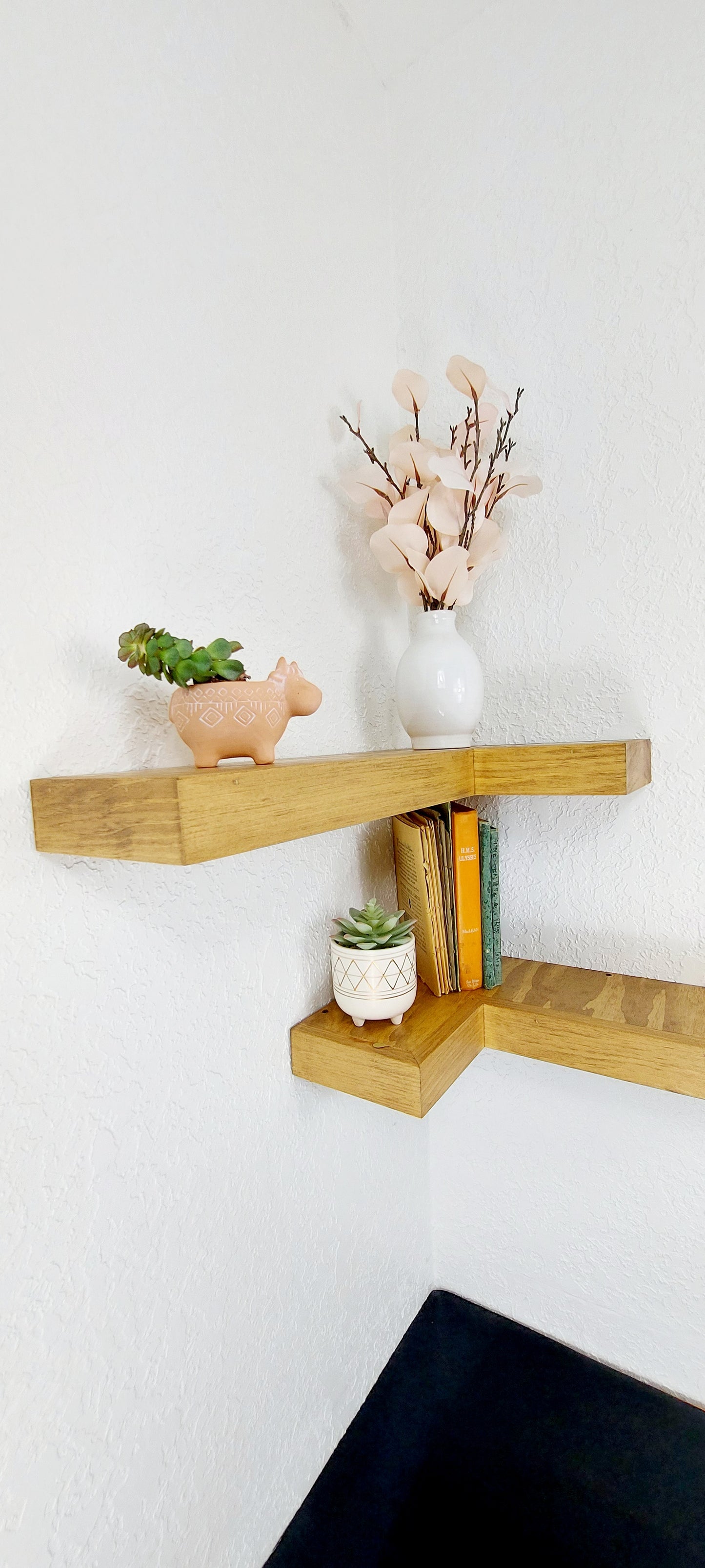 Floating Corner Shelves | Handcrafted in the USA