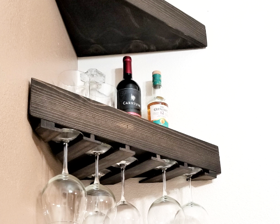 Floating Wine Shelf