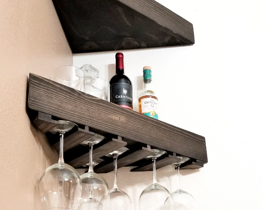 Standard Floating Wine Shelf | Handcrafted in the USA