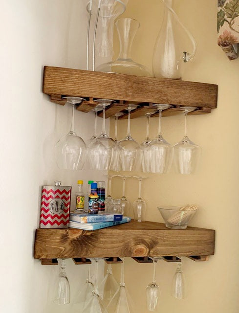 Standard Floating Wine Shelf | Handcrafted in the USA