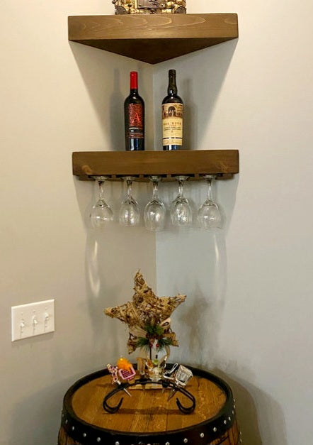 Standard Floating Wine Shelf | Handcrafted in the USA